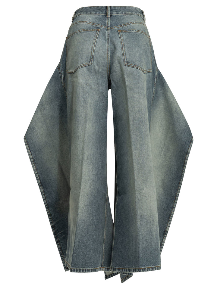 AlaïA Wide Leg Jeans - Light blue | e0dd34115a9f4ca17f45e502211252065503ef16