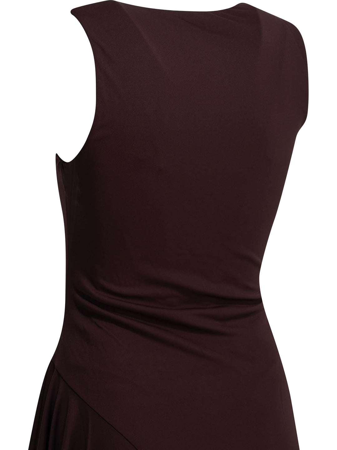 AlaïA Asymmetrical Midi Dress Dresses - Bordeaux | f3ae5d95880e5f63159dc7dc3959df37a7b3784d