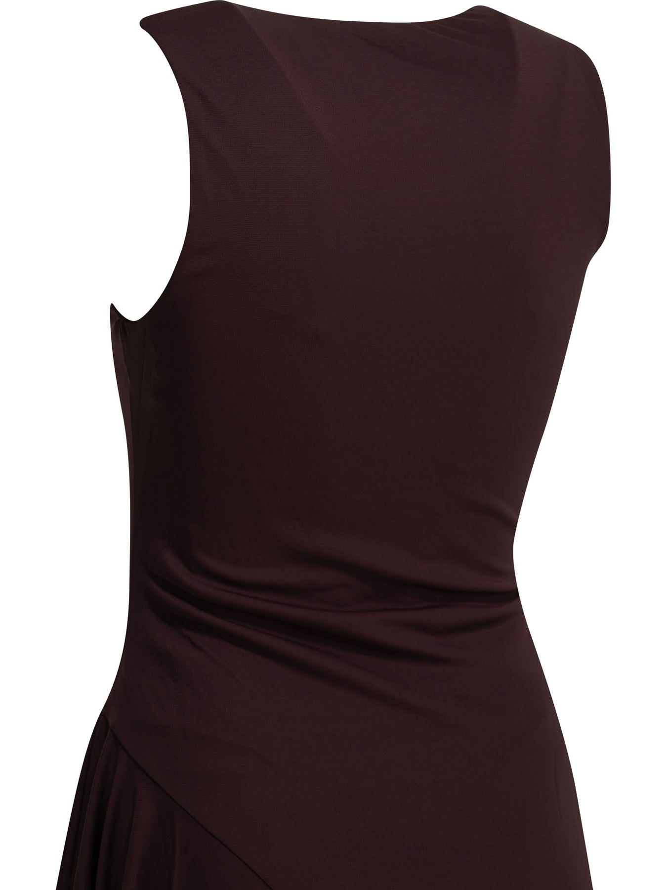 AlaïA Asymmetrical Midi Dress Dresses - Bordeaux | f3ae5d95880e5f63159dc7dc3959df37a7b3784d