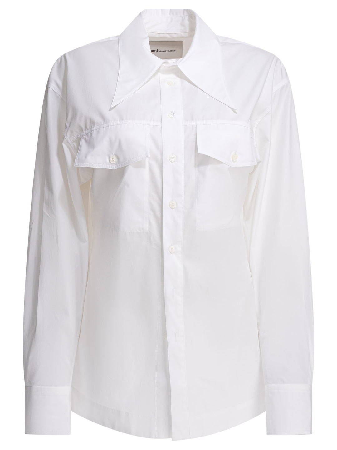 Ami Paris Casual Shirt Shirts - White | 2840c4e70677965d79f071a248a1c24aa19813b9