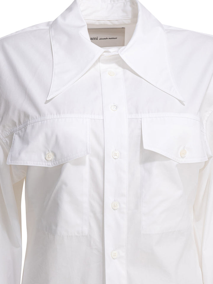Ami Paris Casual Shirt Shirts - White | 6a623df40c8aeeab16d91ed5d3f9624b41099ef4
