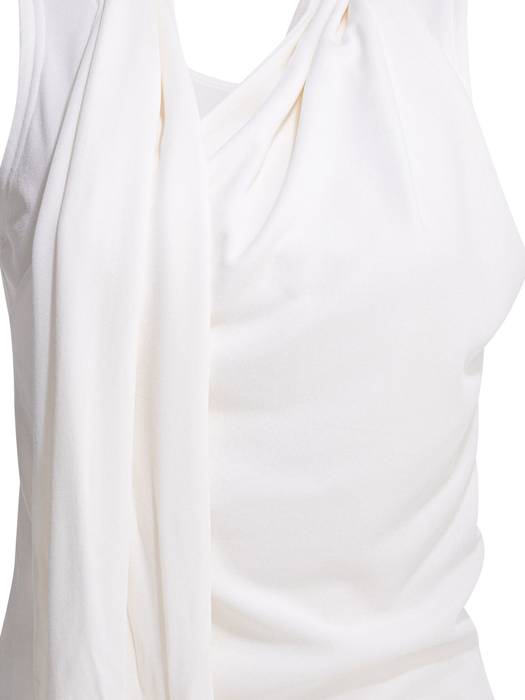 Ami Paris Casual Draped Top Tops - White | ca0ac871e016d9295b21ef6d8d19bc7c1be45e30