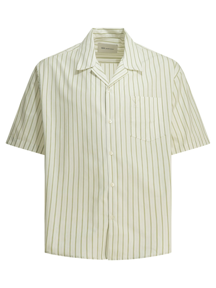 Ami Paris Ami De Coeur Shirts - Green | a9326d26ea63265b69a11e4f2abded63c5e2ccc5