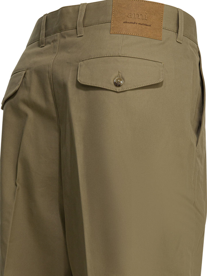 Ami Paris Casual Pants Trousers - Beige | d7eab6635d8f3bf5c71eebd531266b6df19ea1ab