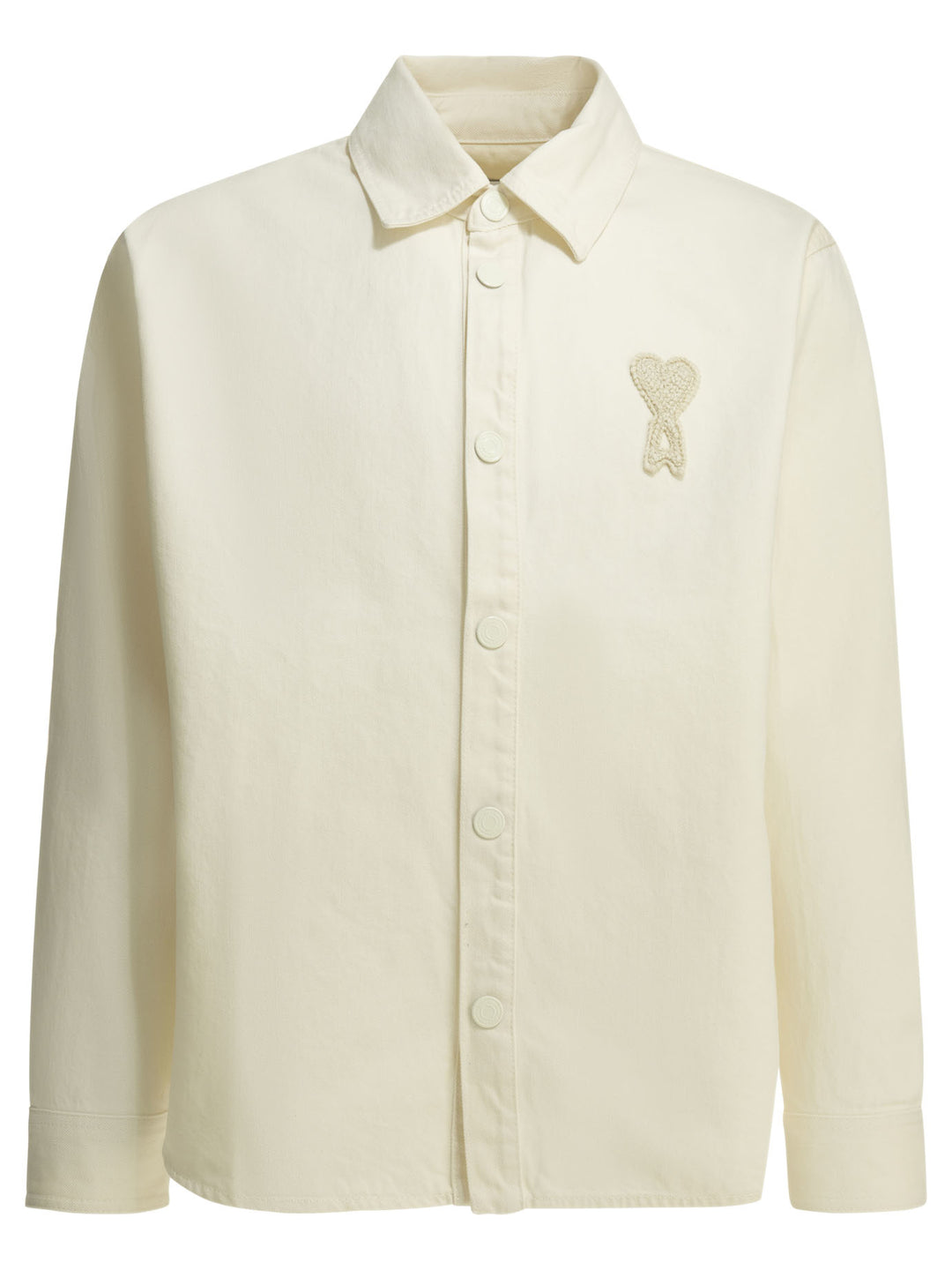 Ami Paris Ami De Coeur Jackets and Coats - White | 92897efdd5f33e42c78e06fb456f766e51134f95