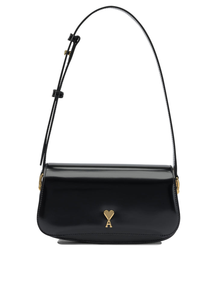 Ami Paris Paris Paris Shoulder Bags - Black | 7c46214ab060768ecbff8d2bfeb8db6db0ebb10a