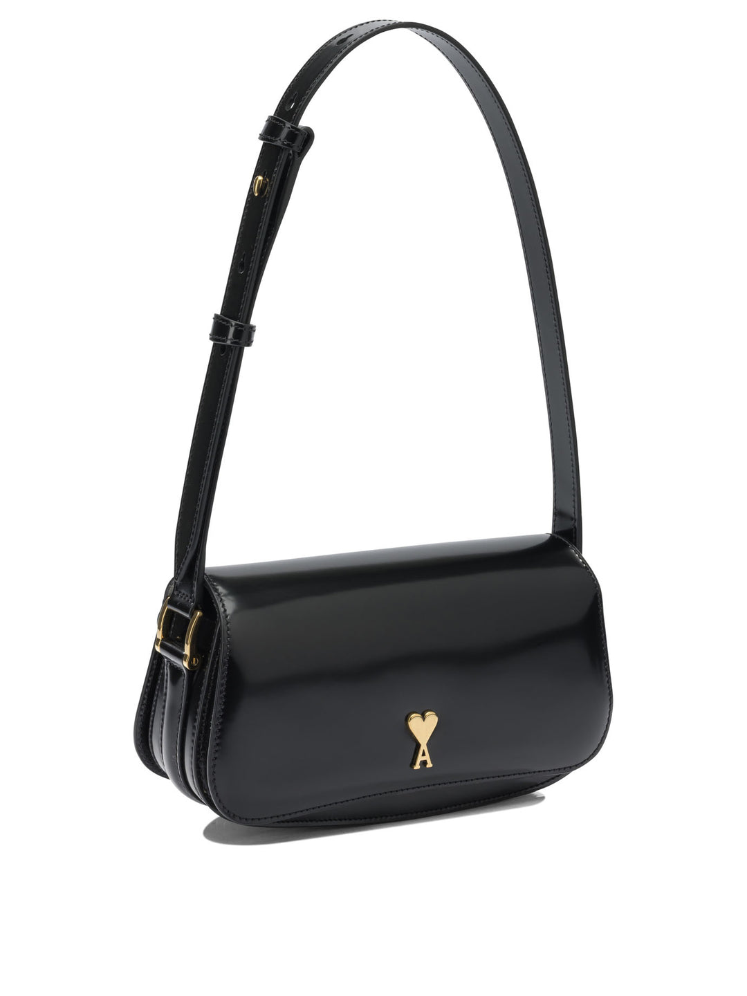 Ami Paris Paris Paris Shoulder Bags - Black | e1e6129ea24b3986d1a308fd23ac4ef8b34811ff