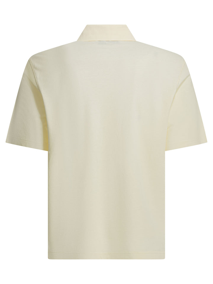 Ami Paris Polo Shirt With Buttons And Logo Polo shirts - White | 1d6a7002995226b749c08127a507cd2583a89925