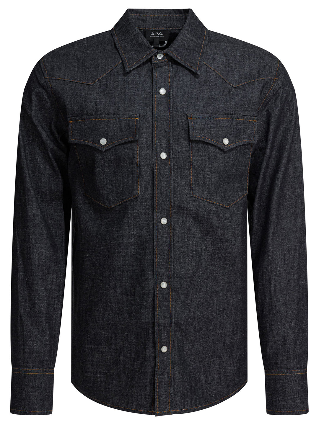 A.P.C. Western Denim Shirt Shirts - Blue | a87c9b09e33ad9310c5af5c4b68d04ba4d2d4cb4