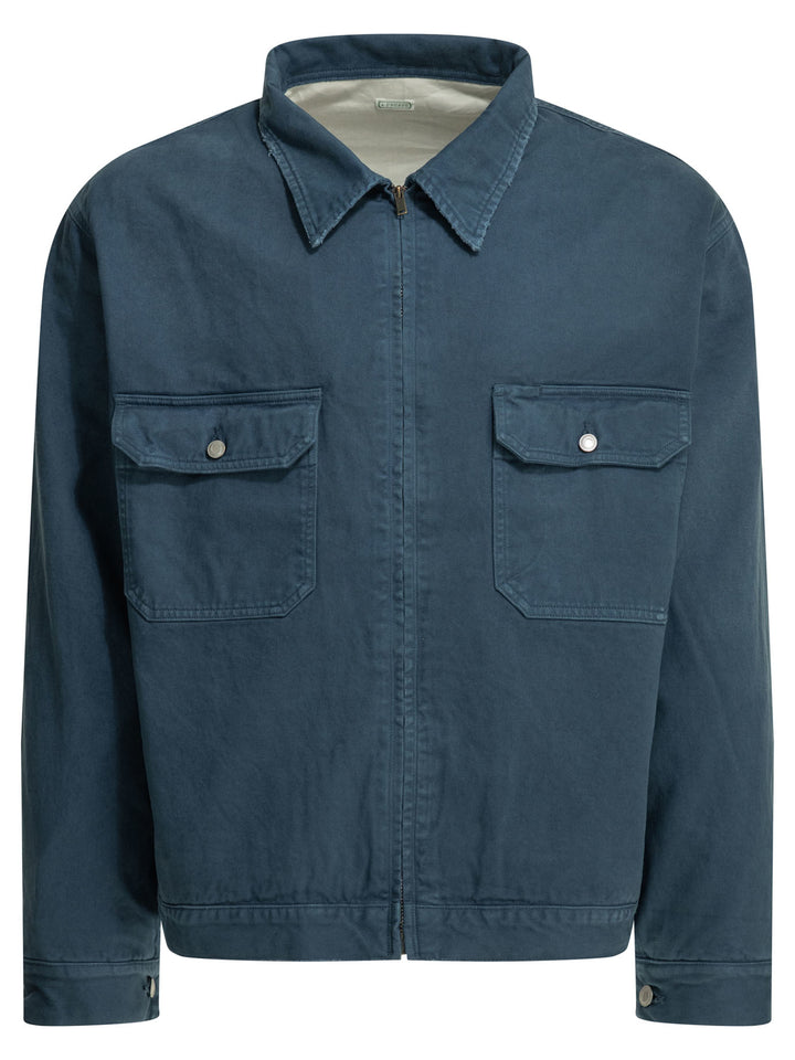 A.Presse Lightweight Cotton Jacket Jackets and Coats - Blue | ef6ca6b5deb090dc59c213adcad8bf97222125a5