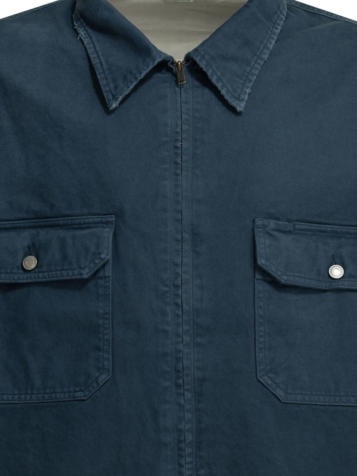 A.Presse Lightweight Cotton Jacket Jackets and Coats - Blue | da074d46f925e6316a057868a47411cee604c9fb