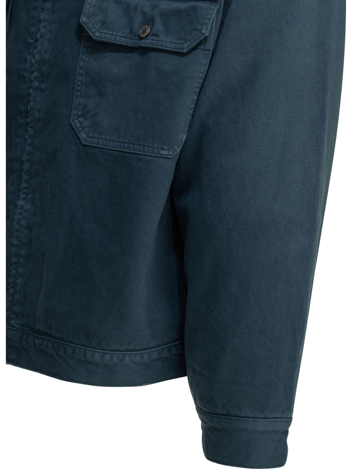 A.Presse Lightweight Cotton Jacket Jackets and Coats - Blue | eac7ba8ed275a0e194d9bf087957d9316835a8b3