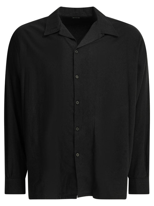 Casual Silk Shirt Shirts Black