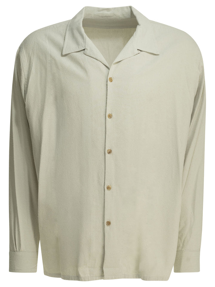 A.Presse Casual Silk Shirt Shirts - Grey | 4456be25166f78c9954ecbc7d34673b4e15d80df