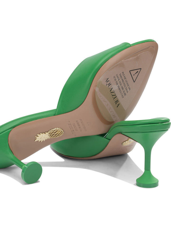 Aquazzura Bisous 65 Mm Heeled shoes - Green | fdcf7a32ecc14079e4ac2c481cabf49a9efcdbec