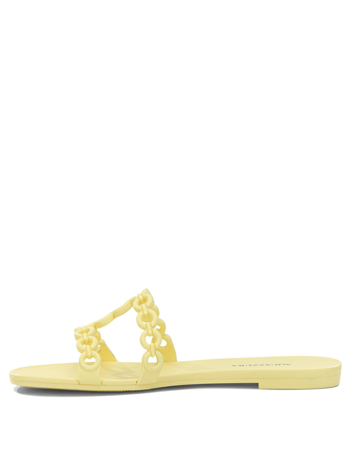 Aquazzura Inifinity Chain Sandals - Yellow | 3eafaba38dd5e5bd7a6ab2426c510044c1b617ca