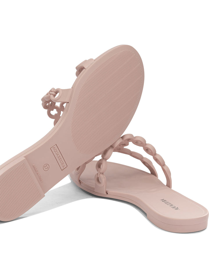 Aquazzura Inifinity Chain Sandals - Pink | cfbfb91c0e9a9efcb2235c597702e7ee547964aa