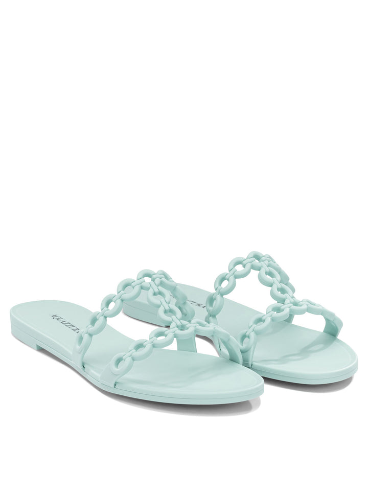 Aquazzura Inifinity Chain Sandals - Light blue | 0975cccd1e8dab8562c359f7986a48f3eadf885c