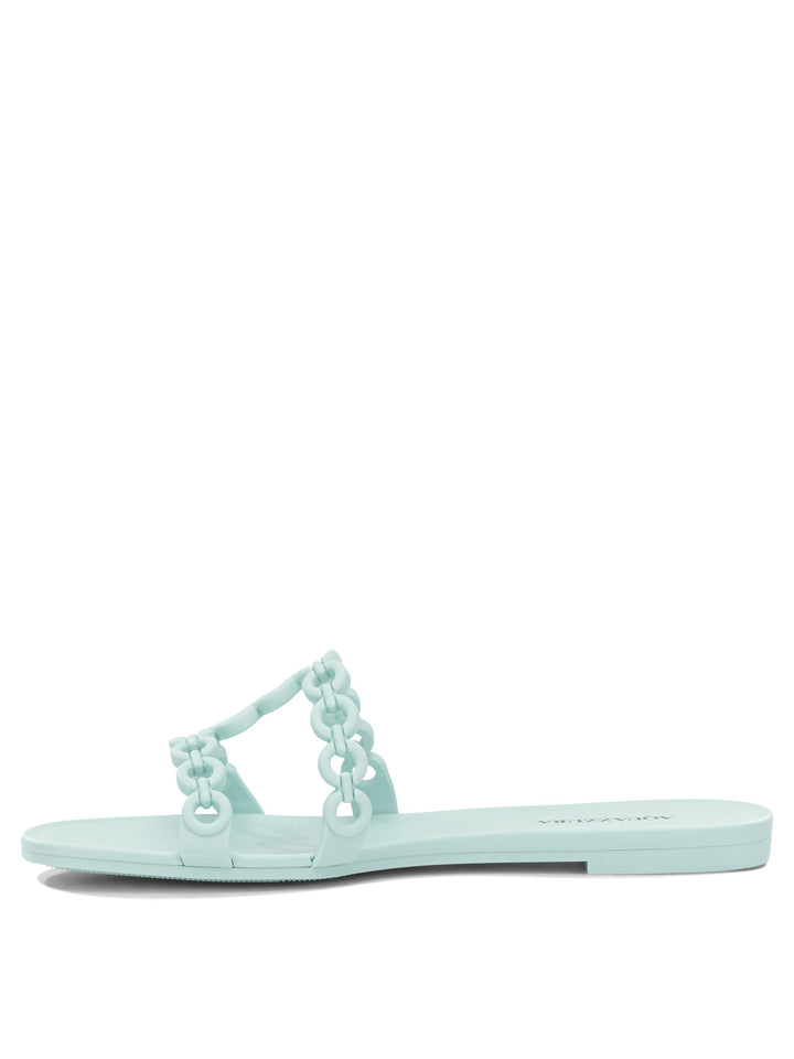 Aquazzura Inifinity Chain Sandals - Light blue | 3f8ff0fbd1a23ddb01823c84e56fe2246a385ce4