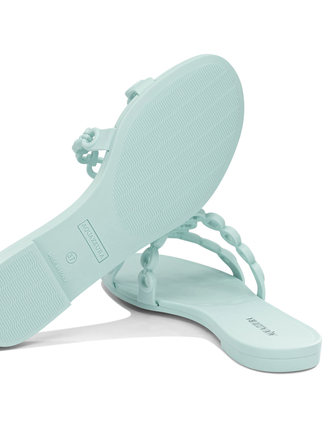 Aquazzura Inifinity Chain Sandals - Light blue | 7d4ded925ba98d94d5910ee187cfa1ef56465f4d