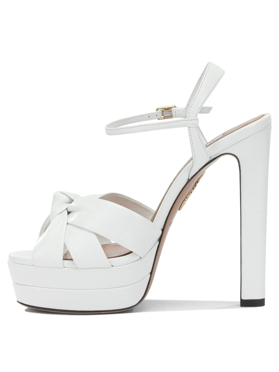 Aquazzura Nina Plateau 130mm Sandals - White | 3d19589ae6f1cdd6600e19aee6e7d6ac90f6fdd7