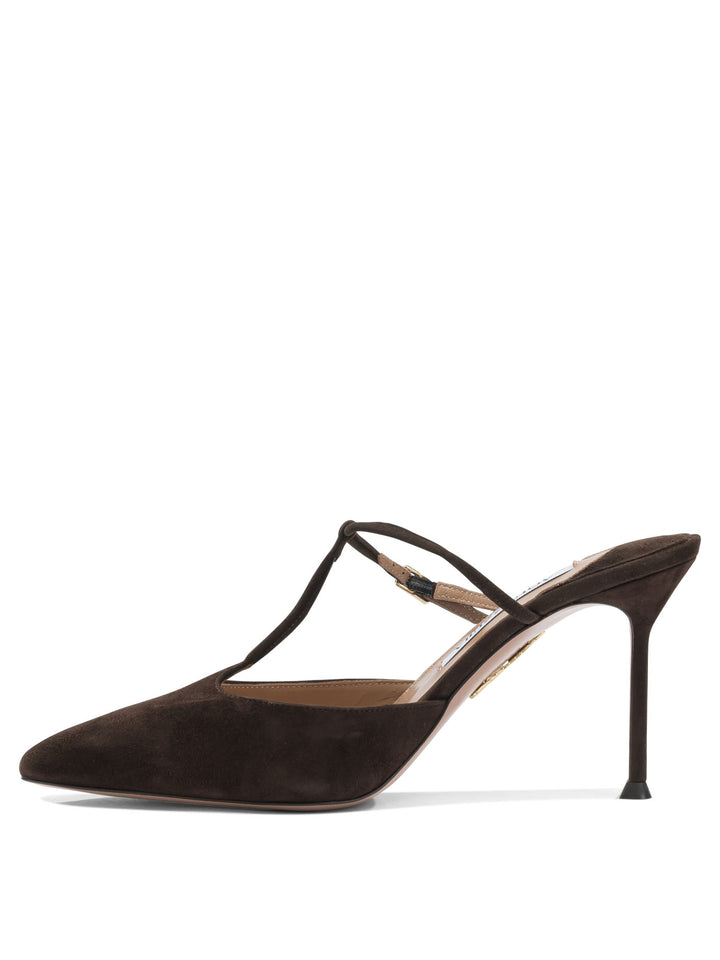 Aquazzura Sorbonne 85 Mm Heeled shoes - Brown | e1d7174a5780e3b3a0db2ba54c9a2350d5e27ee4
