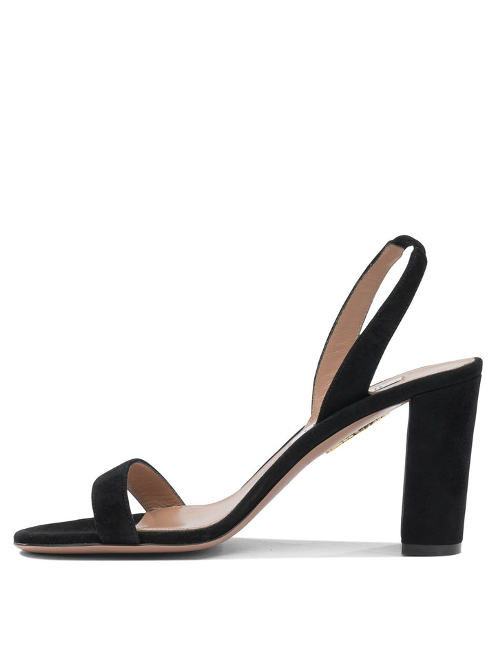 Aquazzura So Nude Block 85mm Sandals - Black | ecfb0b6b2149802300f80034f18f53f85f6bc34e
