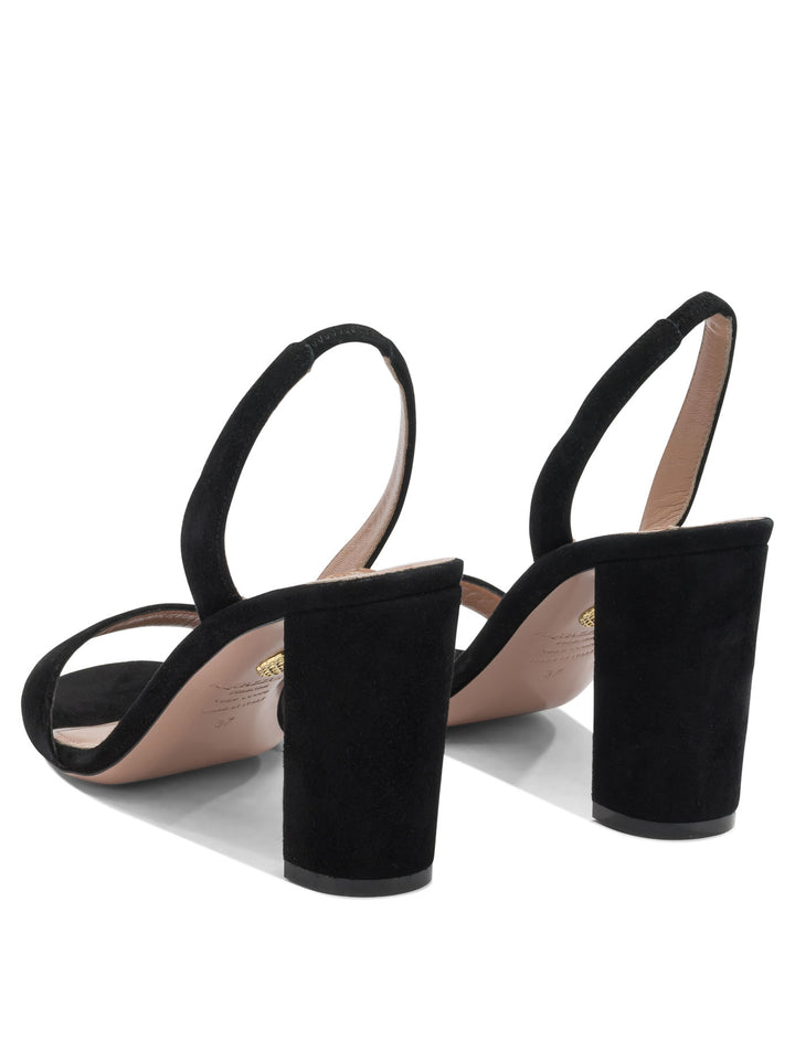 Aquazzura So Nude Block 85mm Sandals - Black | f854edd7111a9b2ec19ef252ab4b46aa8f9bdc80
