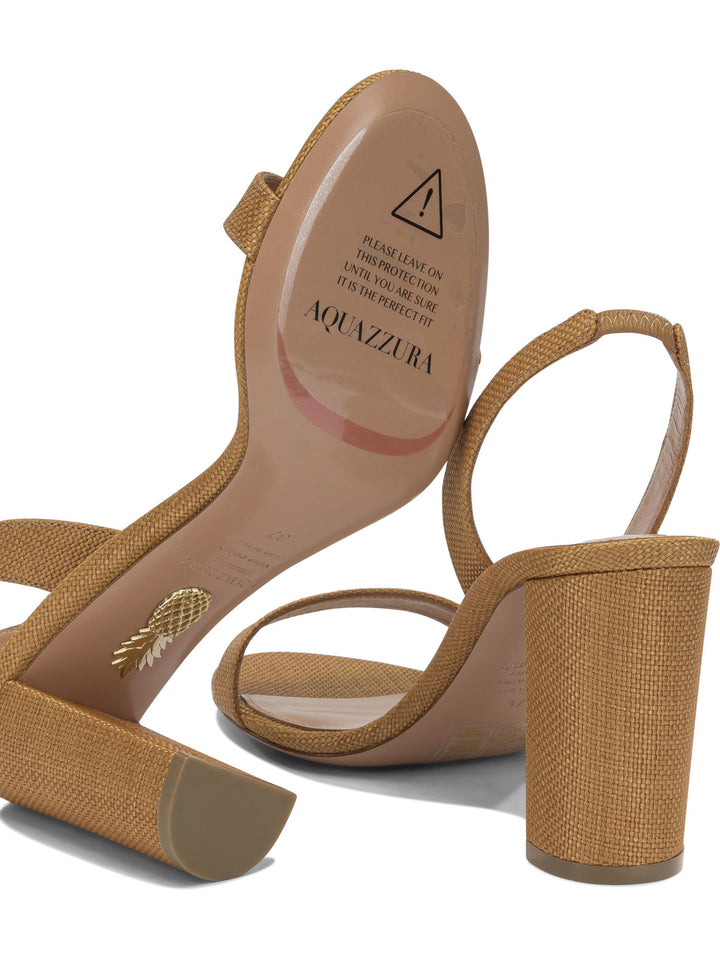 Aquazzura So Nude Block 85mm Sandals - Brown | a5366cfcdb6288dc9f67b778d598f7d91bdea942