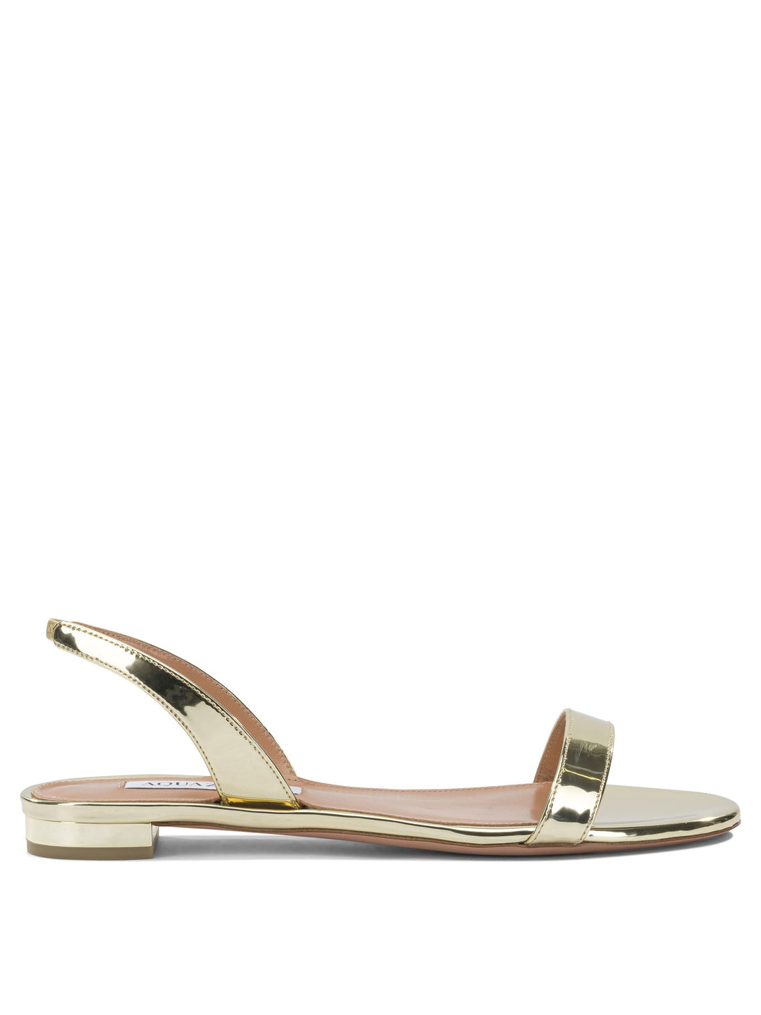 Aquazzura So Nude Flat Sandals - Gold | f72cf88b42f807280e9f9c7ed98e9ae33c5281a5