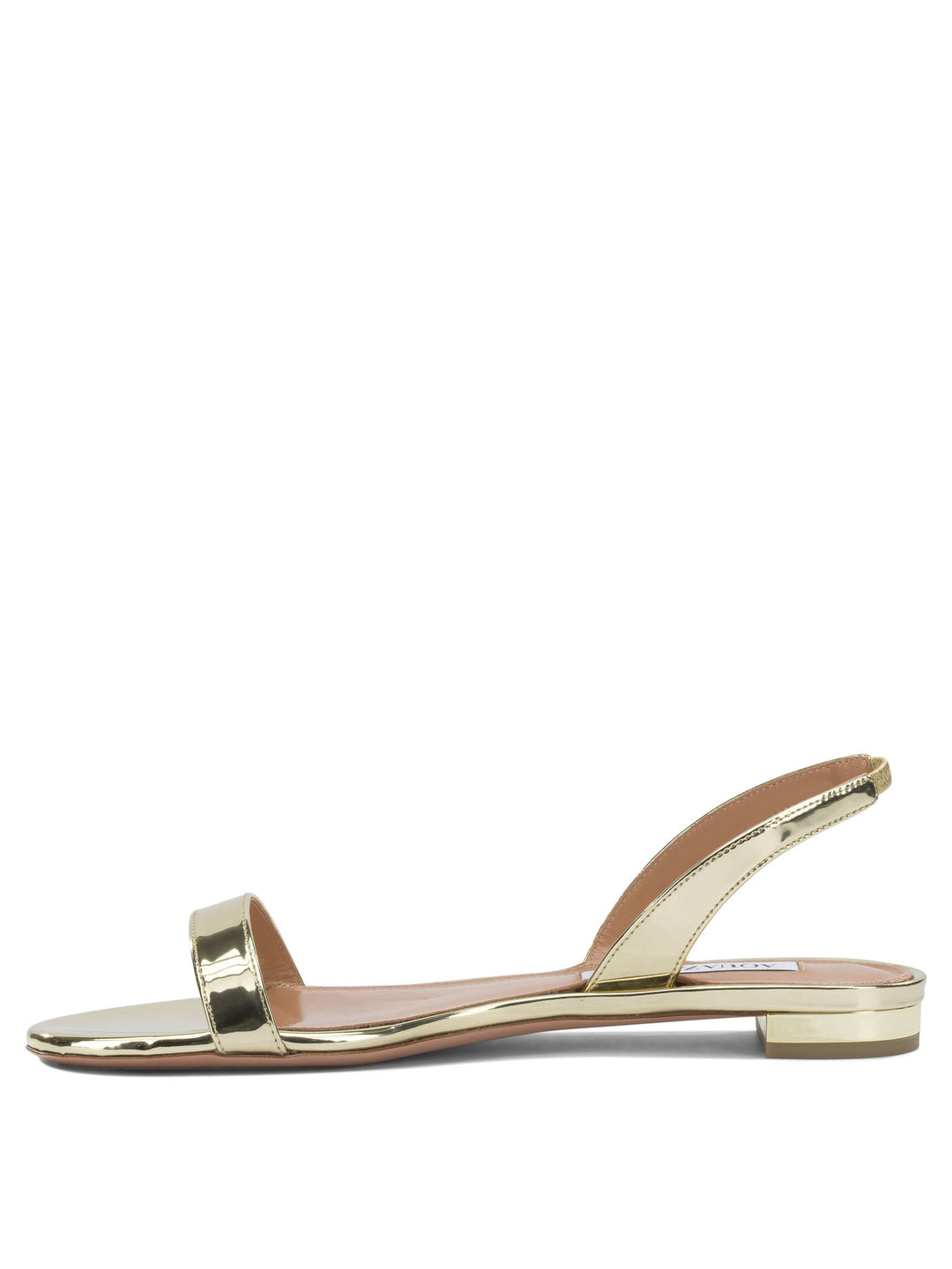 Aquazzura So Nude Flat Sandals - Gold | 240650fde0abbb0de7b51acedcc1bcd9f2e1213a