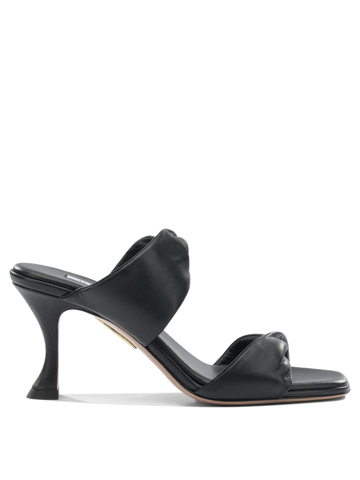 Aquazzura Twist 75mm Sandals - Black | 27b203eea1010d4d39c2f85bf8ffa44715686657