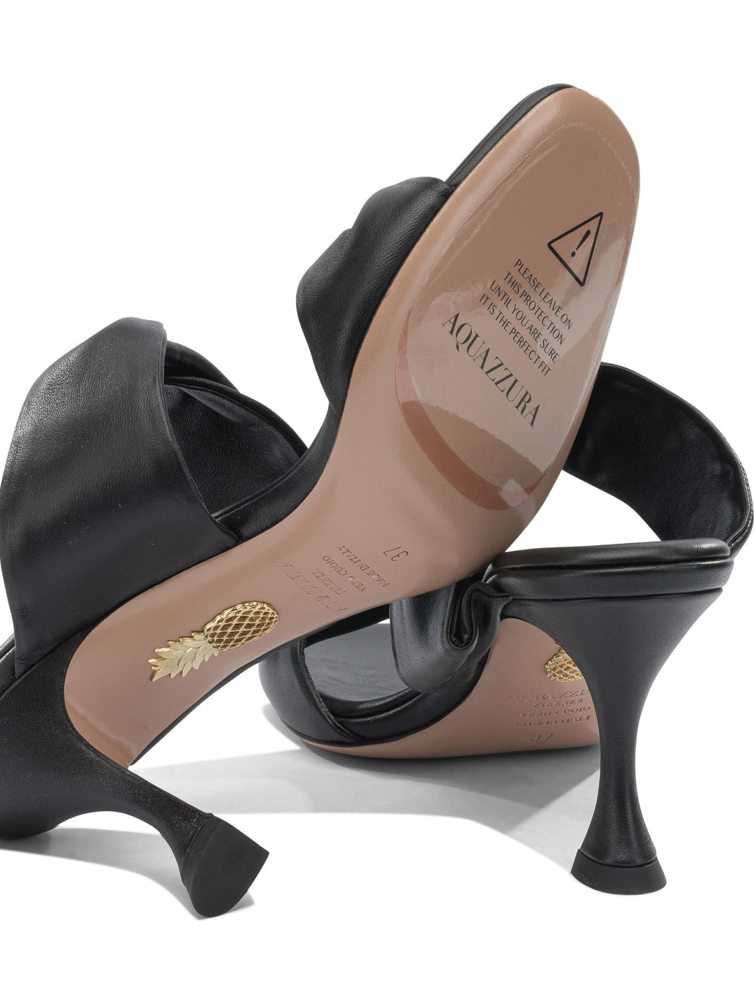 Aquazzura Twist 75mm Sandals - Black | 993e3066c94b9c9686157fbf6d36e4e56f94d66b