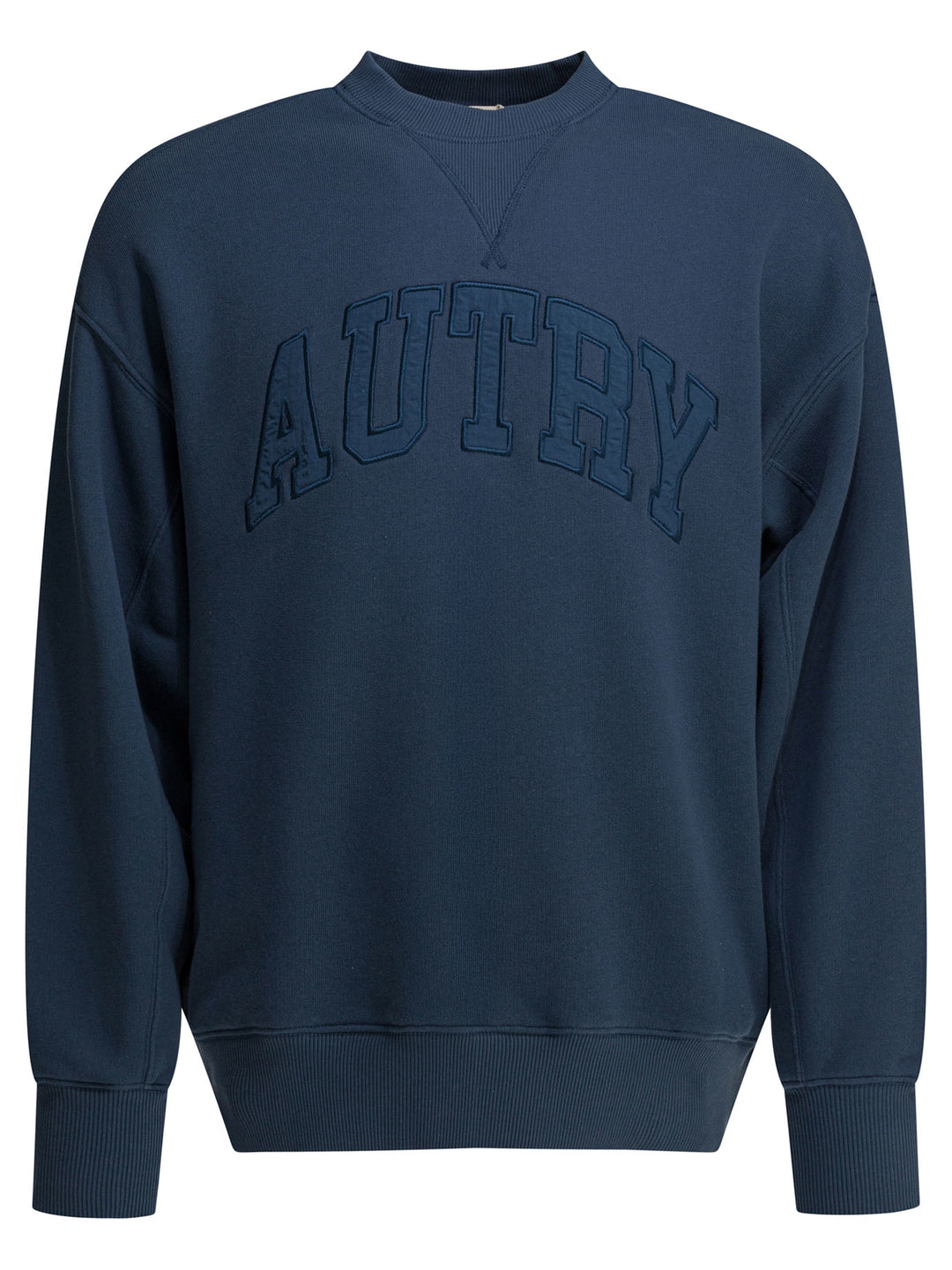 Autry Crewneck Sweatshirt With Logo Sweatshirts - Blue | b9982e291a5023e9c3897488d9969c2402a21e59
