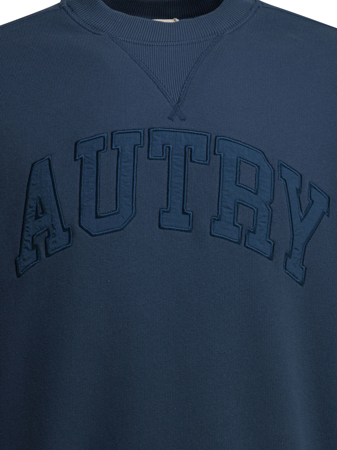 Autry Crewneck Sweatshirt With Logo Sweatshirts - Blue | 2826a32406b9f7068d4636163dc9ff9eb0a3070b