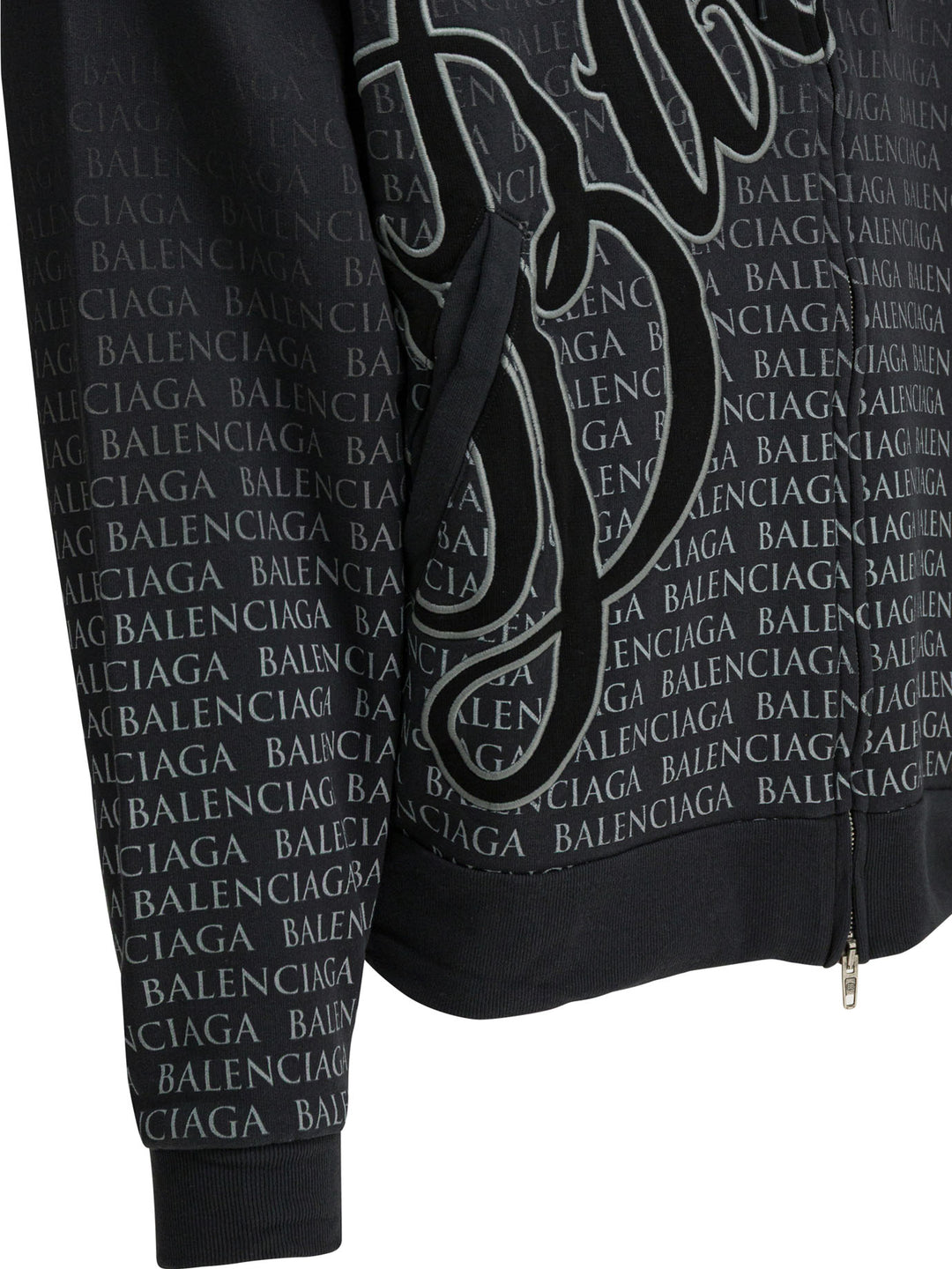Balenciaga Big B Sweatshirts - Black | 8a920bba72db876265d598b69b2959540f9fa25f