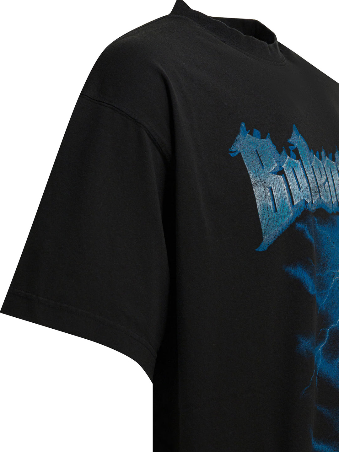 Balenciaga Paris Thunderstorm T-shirts - Black | f802bcd49ea2e510f083e39e8548e78e0e452d2d