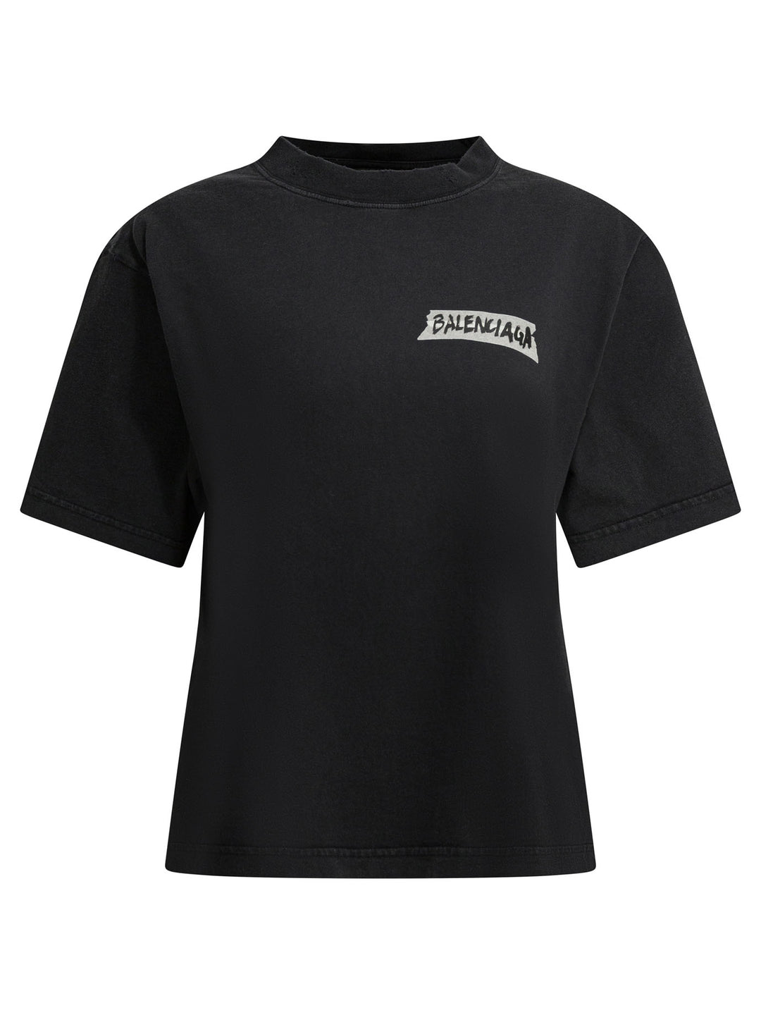 Balenciaga Masking Tape T-shirts - Black | 7adf2c50e6af29e7d9ca3e71118f642b9953b6f8