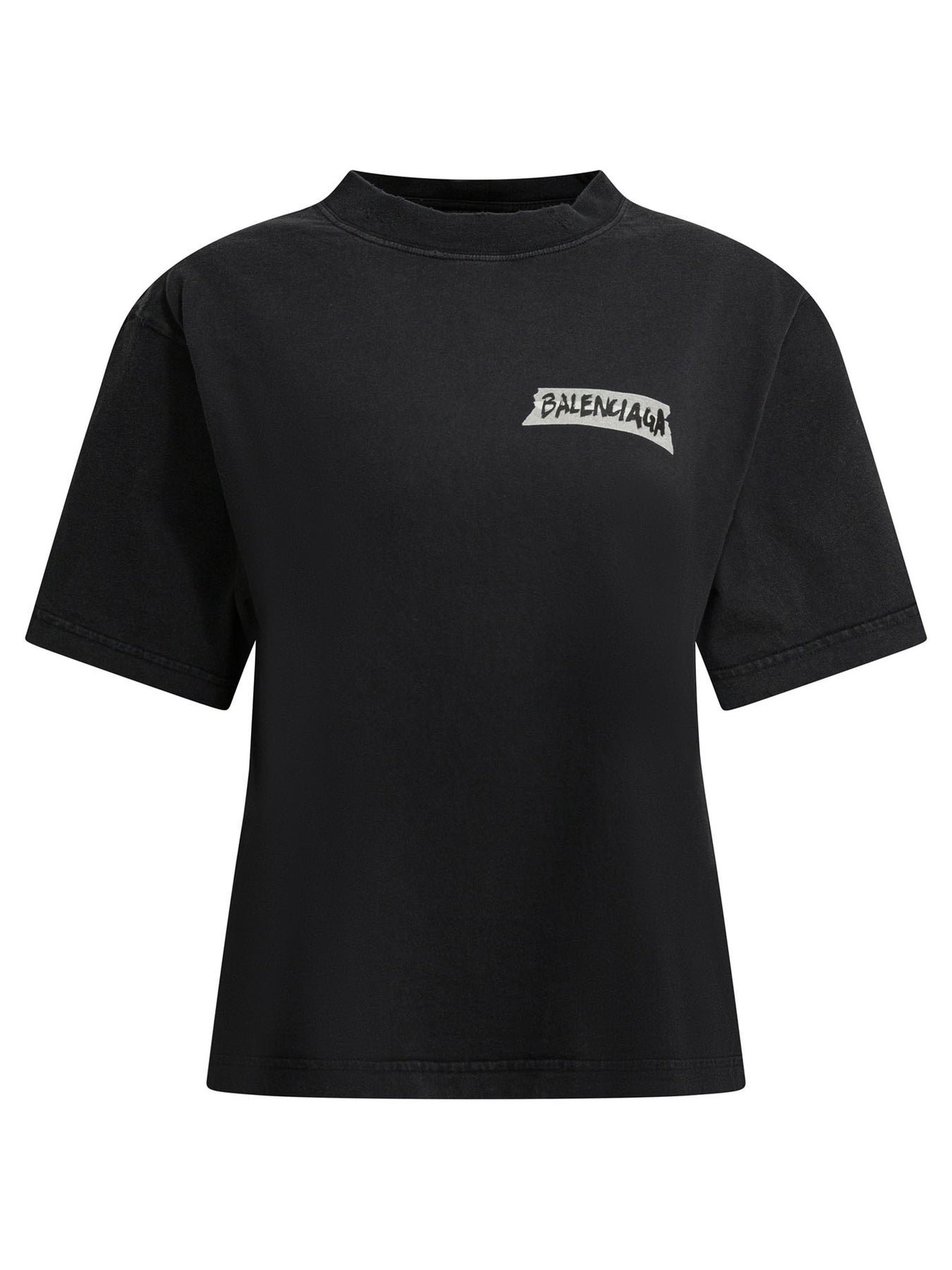 Balenciaga Masking Tape T-shirts - Black | 7adf2c50e6af29e7d9ca3e71118f642b9953b6f8