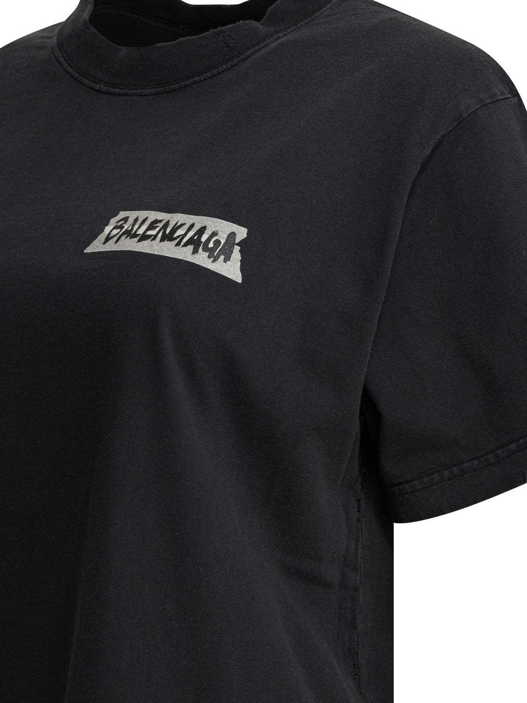 Balenciaga Masking Tape T-shirts - Black | 0b936775630301968617d70c872bdd994dca7a68