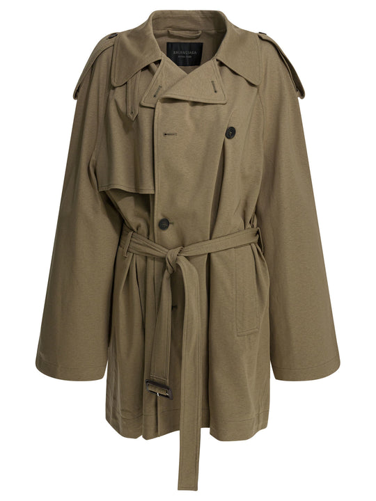 Short Trench Coat In Explorer Jackets And Coats Beige