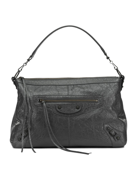 Le City Moto Shoulder Bags Black