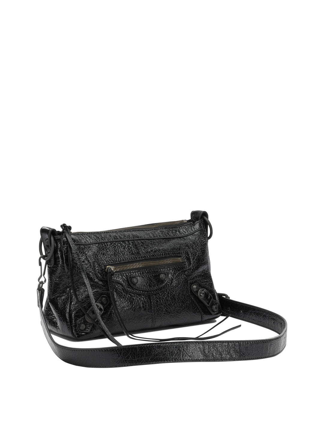 Balenciaga Le City Moto Mini Shoulder Bags - Black | 4eb4d13ef0a75938a6e969aca35d5beb0ac7256b