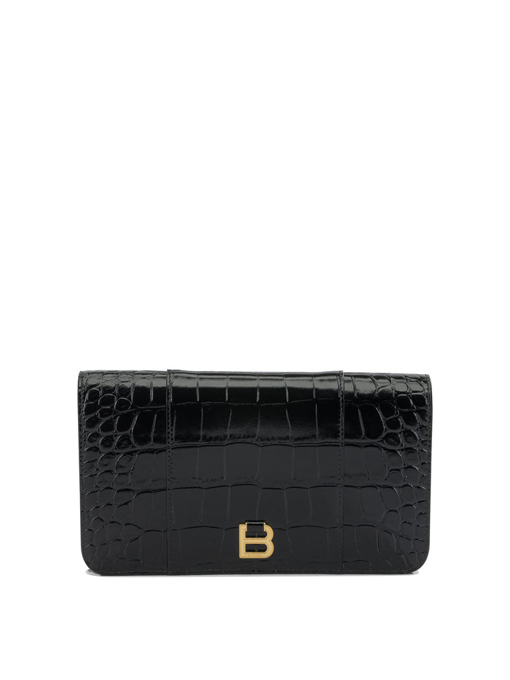 Balenciaga Hourglass Pouch - Black | c8e975c323a891f74d610d33dc8bb2c949882a8d