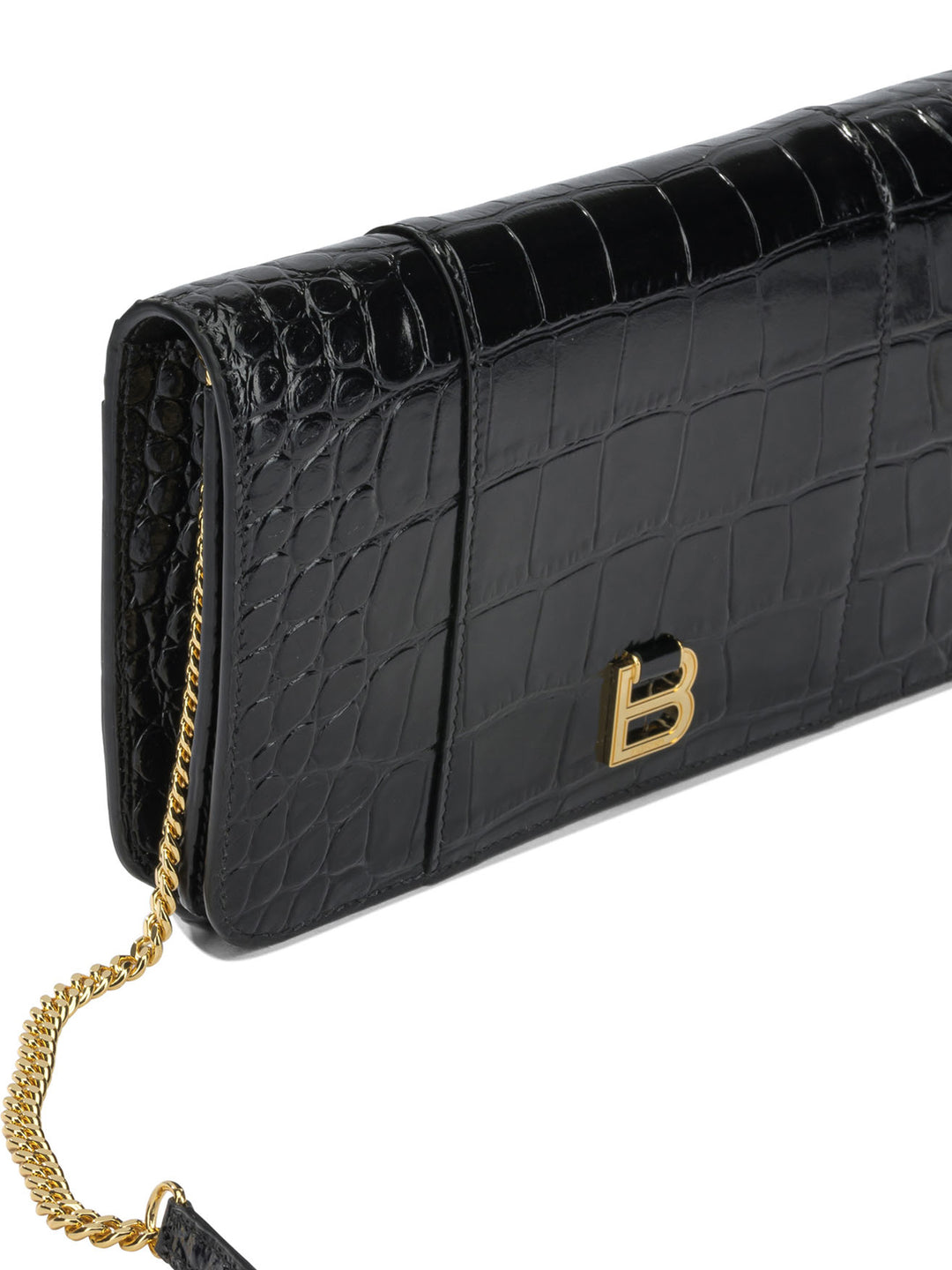 Balenciaga Hourglass Pouch - Black | f2745ffe794a74aca260d3219bed1d51592ef715