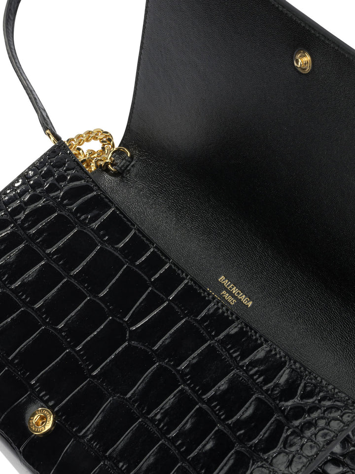 Balenciaga Hourglass Pouch - Black | 0cef8aaa36086512a281f6dabce08af6447ecf31