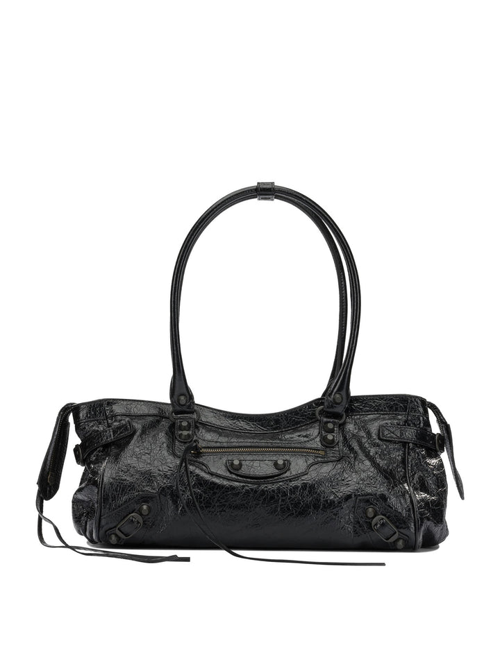 Balenciaga Le City East West Shoulder Bags - Black | 829ee239ff134a58e2d49d0f8677705c5dd26c84