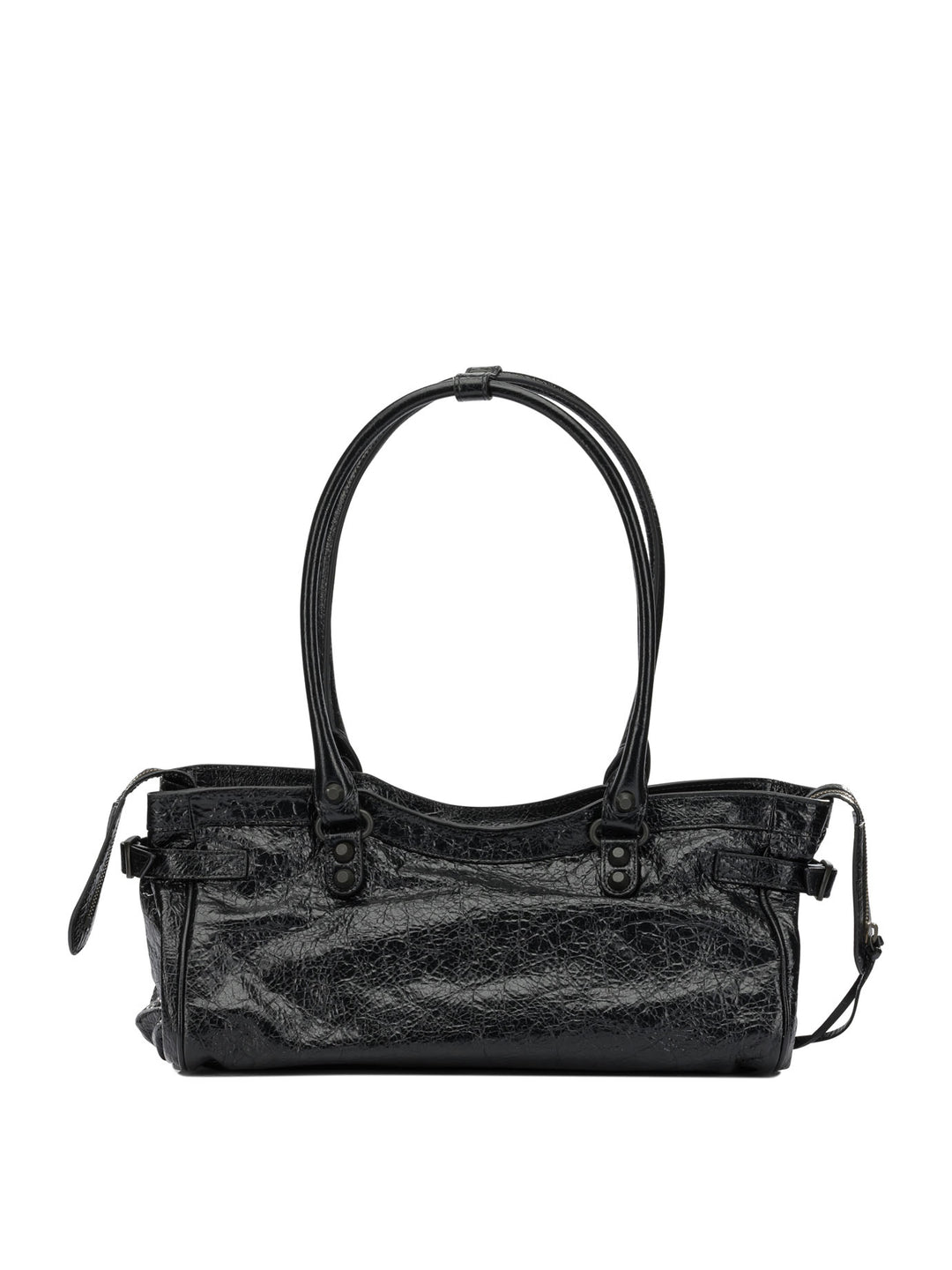 Balenciaga Le City East West Shoulder Bags - Black | 2de8445d6cd99baefe940b2c5380c3544cbb3f85