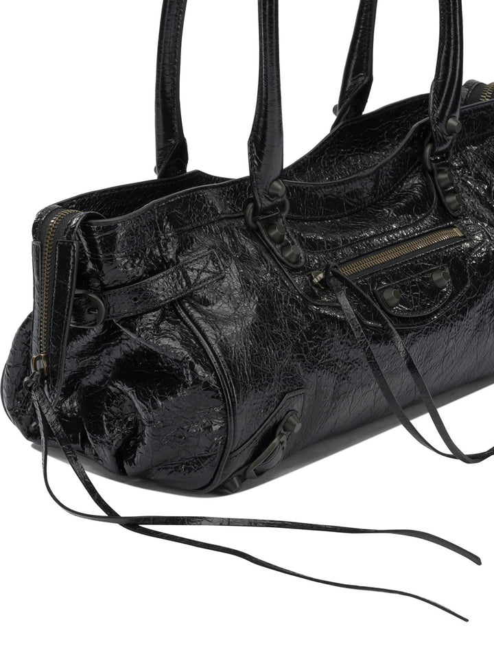 Balenciaga Le City East West Shoulder Bags - Black | 13a61ebe1fba6f3c9eaae8c43ab434fb24d7b6cc