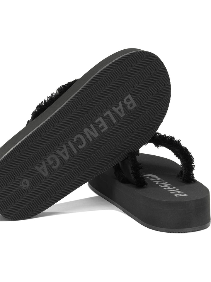 Balenciaga Jet Leg Sandals - Black | b4bf9560f0d35db86e7960aa6ba2ee57afebe4ba